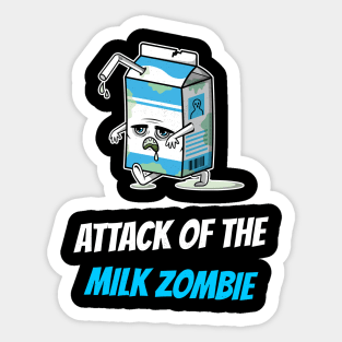 Halloween Cute Milk Zombie Sticker